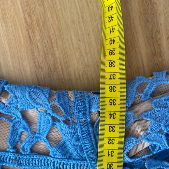 Self-Portrait blue lace dress size UK 10 BNWT - Picture 7 of 11